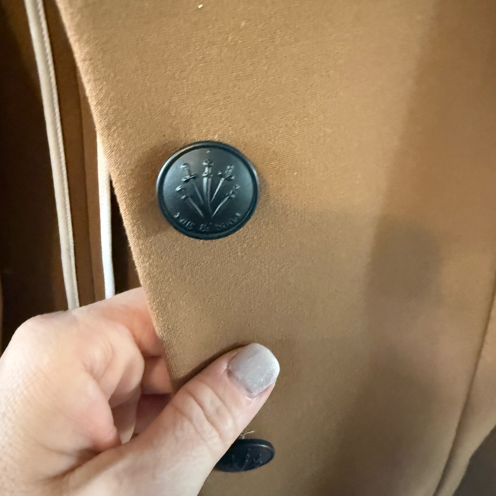 rag & bone Camel Stand-Collar Button Blazer NWT - image 8